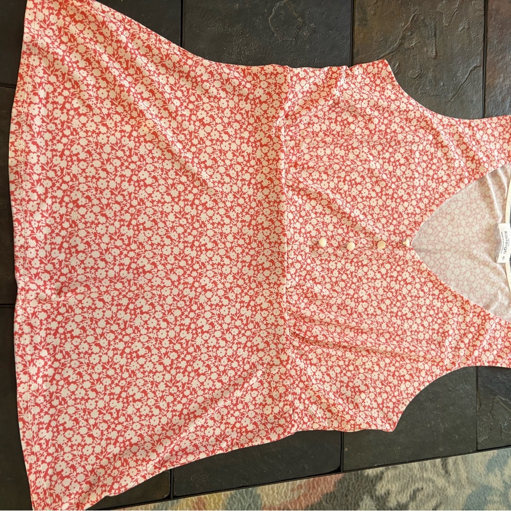 Kaileigh Pink Floral Pattern Top